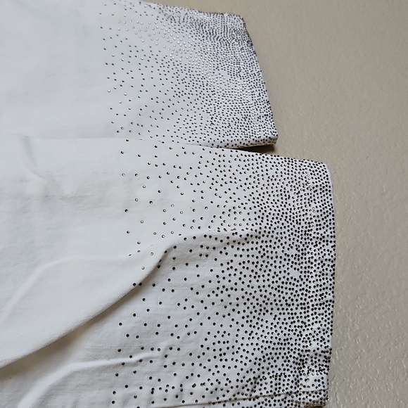 Soft Surroundings White Dazzle Denim Metro legging - Picture 7 of 11